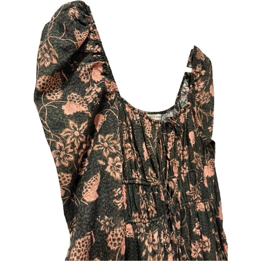 New Ulla Johnson Isla Floral Print Puff Sleeve Lined Midi Dress $495 - Picture 7 of 8